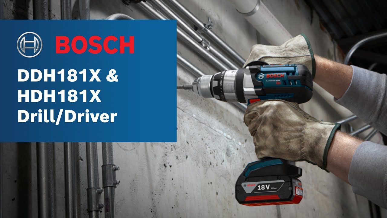 Bosch Power Tools Ddh181x Hdh181x Brute Tough 18v Drill Driver