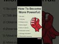 How to Become Truly Powerful: A Guide to Self-Control, Presence &amp; Silent Strength