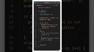 Factorial Logic in C 🔁