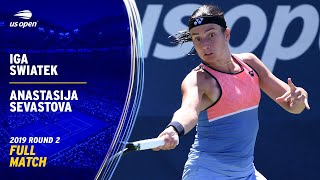 Iga Swiatek vs. Anastasija Sevastova Full Match | 2019 US Open Round 2