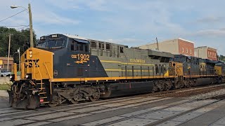 CSX 1902 Clinchfield leading empty coal past Cumberland MD 8/8/26