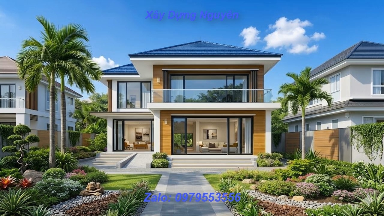 Mẫu Biệt Thự 2 Tầng Mái Nhật Diện Tích 12x14m Thiết Kế 4 Phòng Ngủ #nha2tang #mainhat