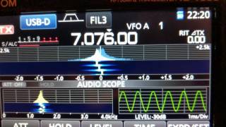 A look at the audio scope on the Icom IC-7300 in JT65 by M0UKD 1,838 views 6 years ago 1 minute, 35 seconds