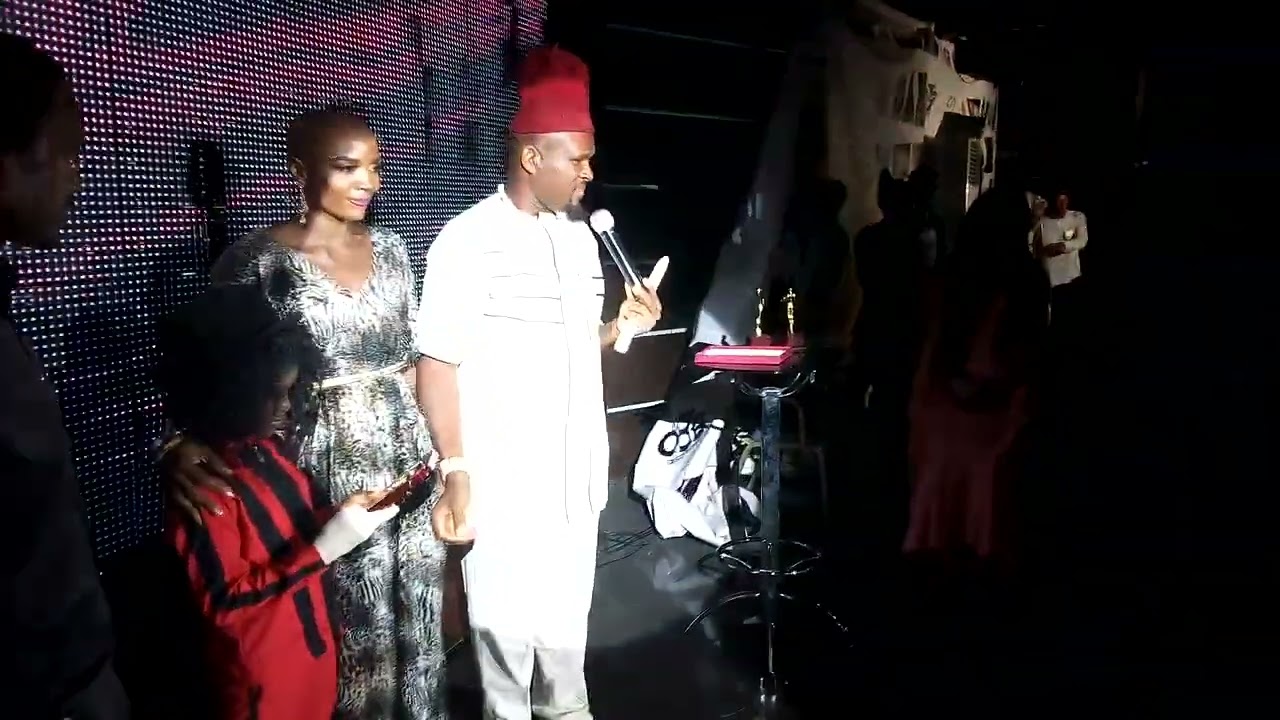 African Michael Jackson receiving the National Humanitarian Award @ Sheraton Hotel Abuja