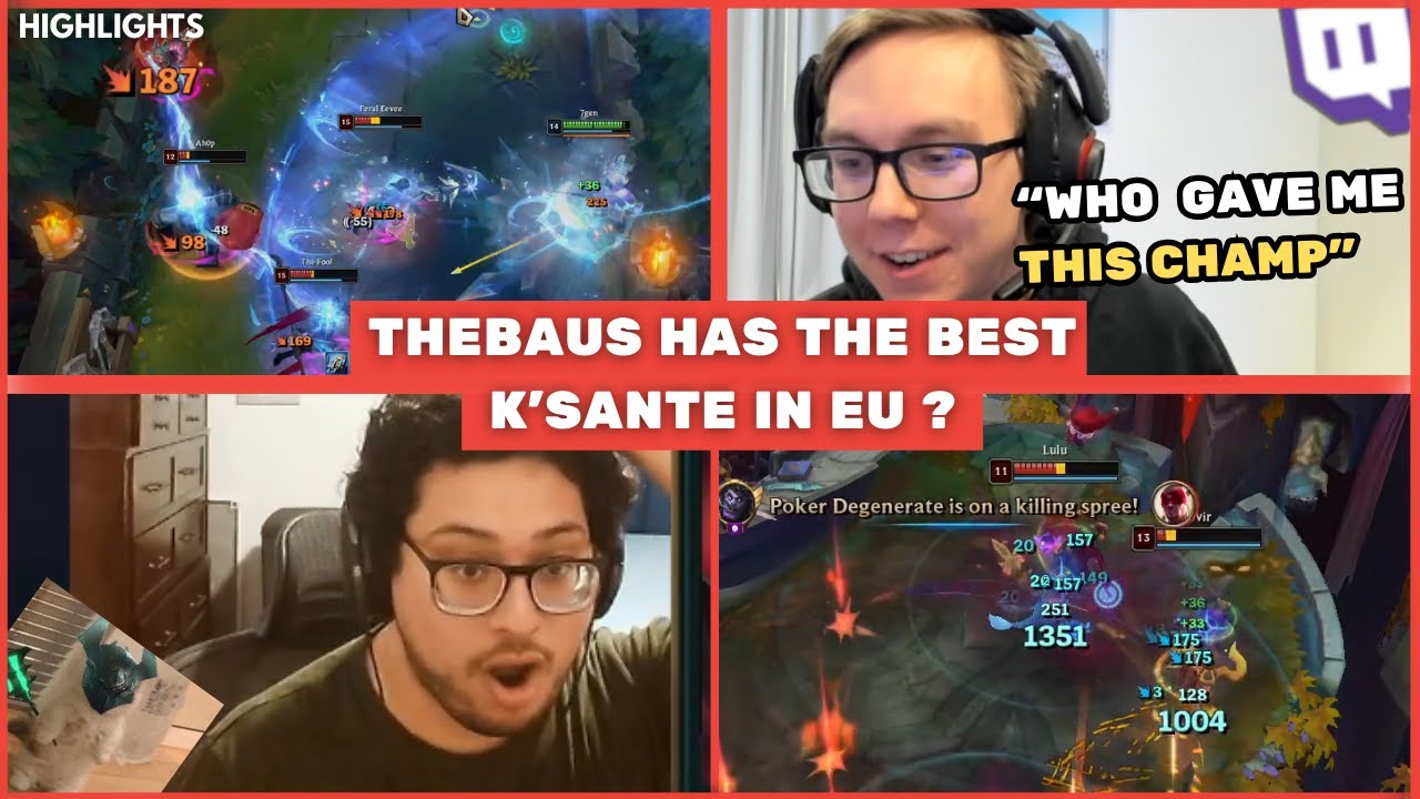 THEBAUSFFS PLAYS K'SANTE IN LEC ? - LoL Highlights 
