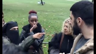 NIQABI GIRL CONFRONTS ALI DAWAH - NOT CLICK BAIT- SPEAKERS CORNER