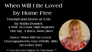 When Will I Be Loved by Home Free - Beginner Line Dance Tutorial and Demo at 5:56