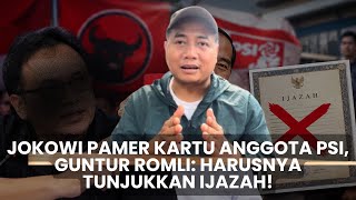 Showing PSI Membership Card, Guntur Romli Asks Jokowi to Show His Diploma - Syaiun-Syaiun Politics