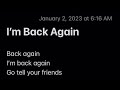 SoMo - I’m Back Again (Demo)