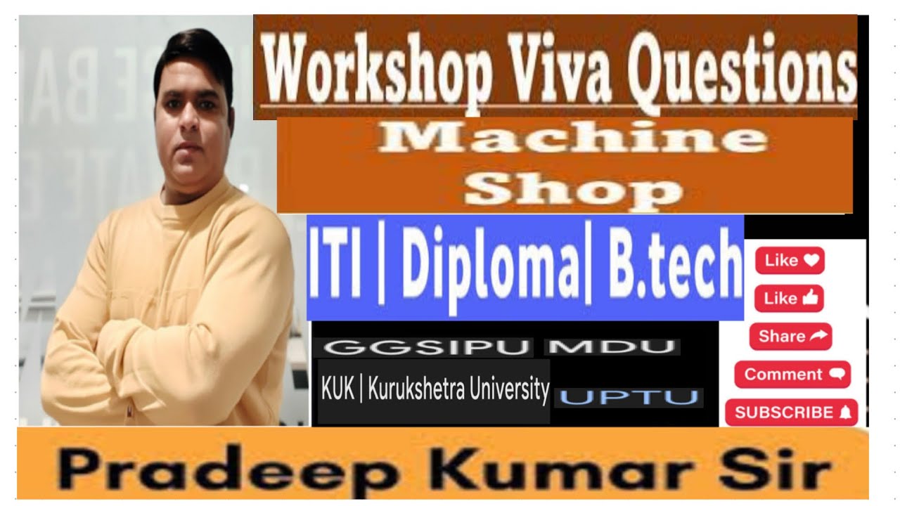 Machine shop or lathe machine viva question.GATE //GGSIPU//MDU//KUK//UPTU// By pradeep kumar sir