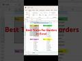 Borders Shortcut Tricks In Excel | #excel #microsoftexcel #exceltips #excelhindi