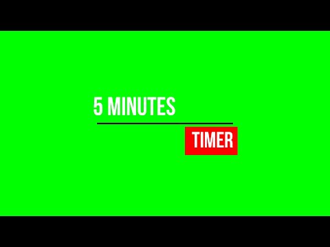 5 Minutes Countdown timer Green screen