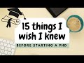 Pstudent advice  15 things i wish i knew before starting a p.