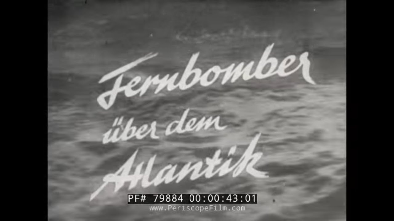GERMAN LONG RANGE BOMBERS ATTACK ATLANTIC CONVOY  WWII ALLIED PROPAGANDA FILM 79884