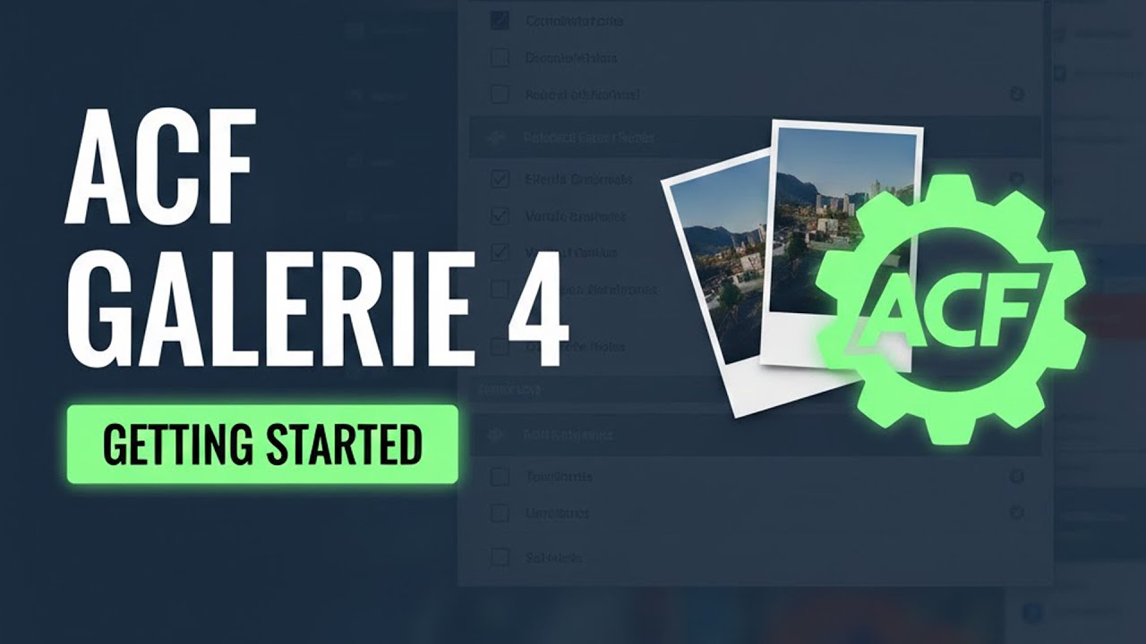 ACF Galerie 4: Getting Started