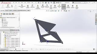Stephenson 6-bar Mechanism Annimation with Solidworks