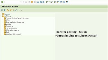 How to issue goods to the subcontracting vendor in SAP MM || SC video 6