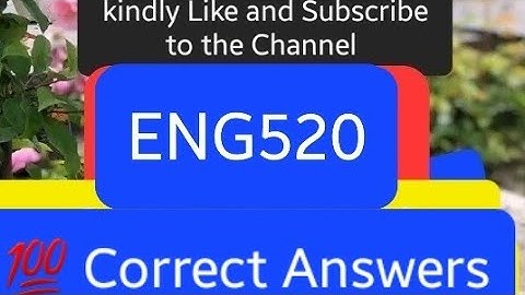 ENG520 Quiz 2 testing and assessment #quiz #viral