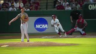 Arkansas' Robert Moore hits home run vs. North Carolina St in super regional