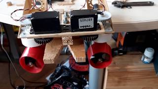 Test steering control stern thrusters