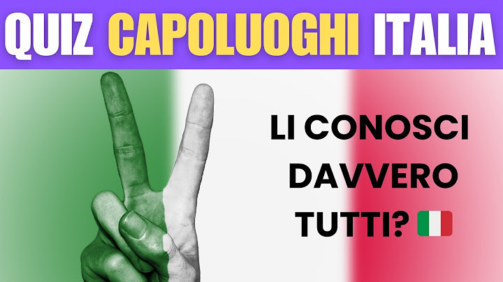 Riesci a Indovinare Tutti i Capoluoghi delle Regioni Italiane? 🇮🇹