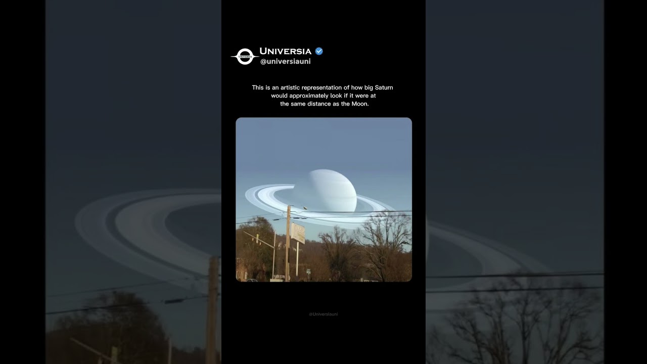 What If Saturn Replaced the Moon? 🌌