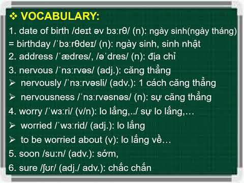 English 7 - unit 2: section b