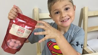 Fiery Hot Ghost Pepper Gumballs Challenge | Vito the Kid