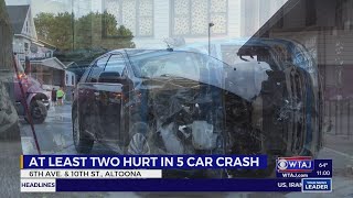 Multiple people injured in 5-vehicle crash in Altoona | WTAJ