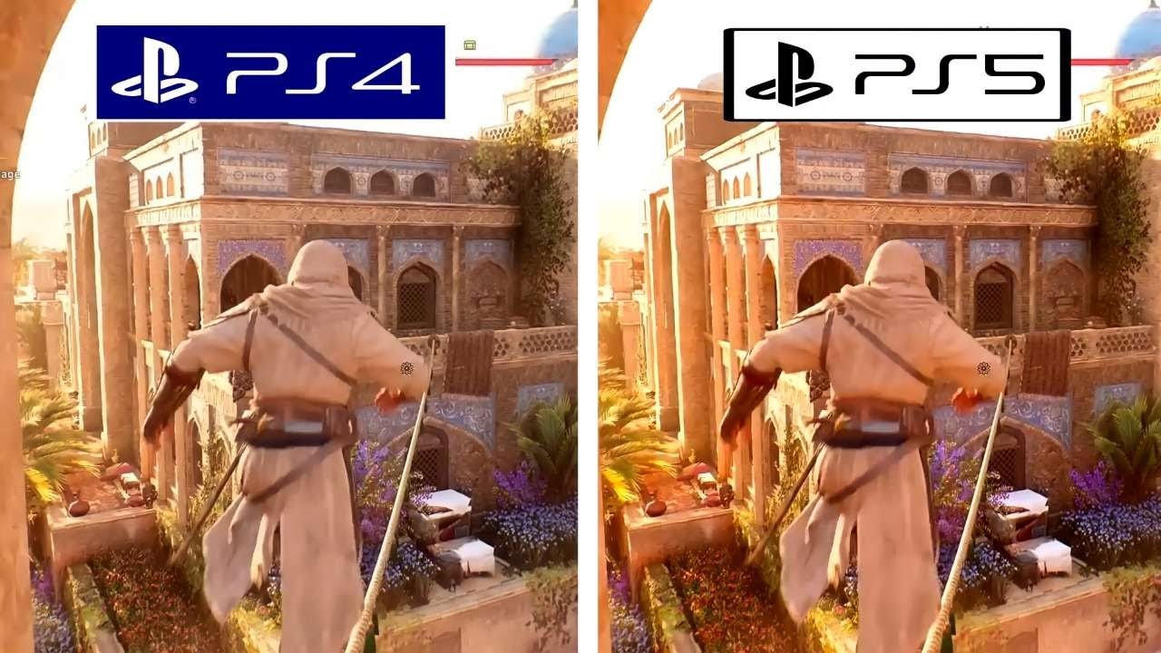 Assassin's Creed Mirage PS4 Pro vs PS5 Graphics Comparison