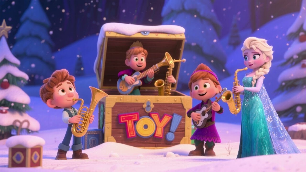 Группа Toy Box Band с Эльзой 2 | Музыкальная весёлая детская песенка 🎸🥁🎶