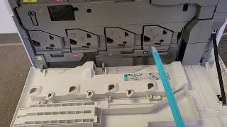 Ricoh color copiers lines  problem, cleaning