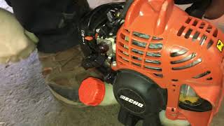 How to start a Echo trimmer