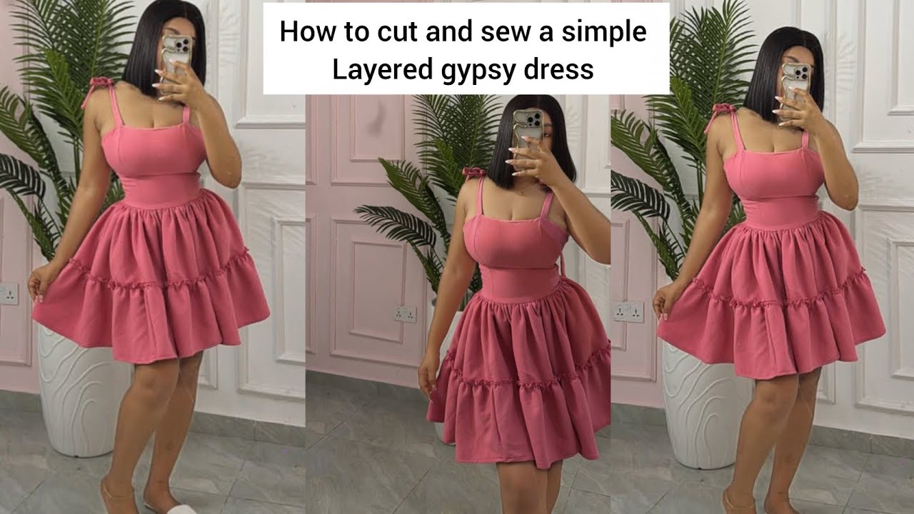 Сделай сам: как сшить простое многослойное платье в цыганском стиле со сборками 