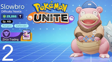 Pokemon Unite Mobile Slowbro - Gameplay Walkthrough Part 2 - (iOS, Android)