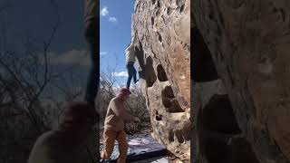 Right in the bush, Hueco Tanks climbing fall #bouldering #fail