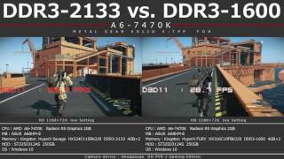 A6-7470K DDR3-2133 vs. DDR3-1600 MGS V:TPP FOB