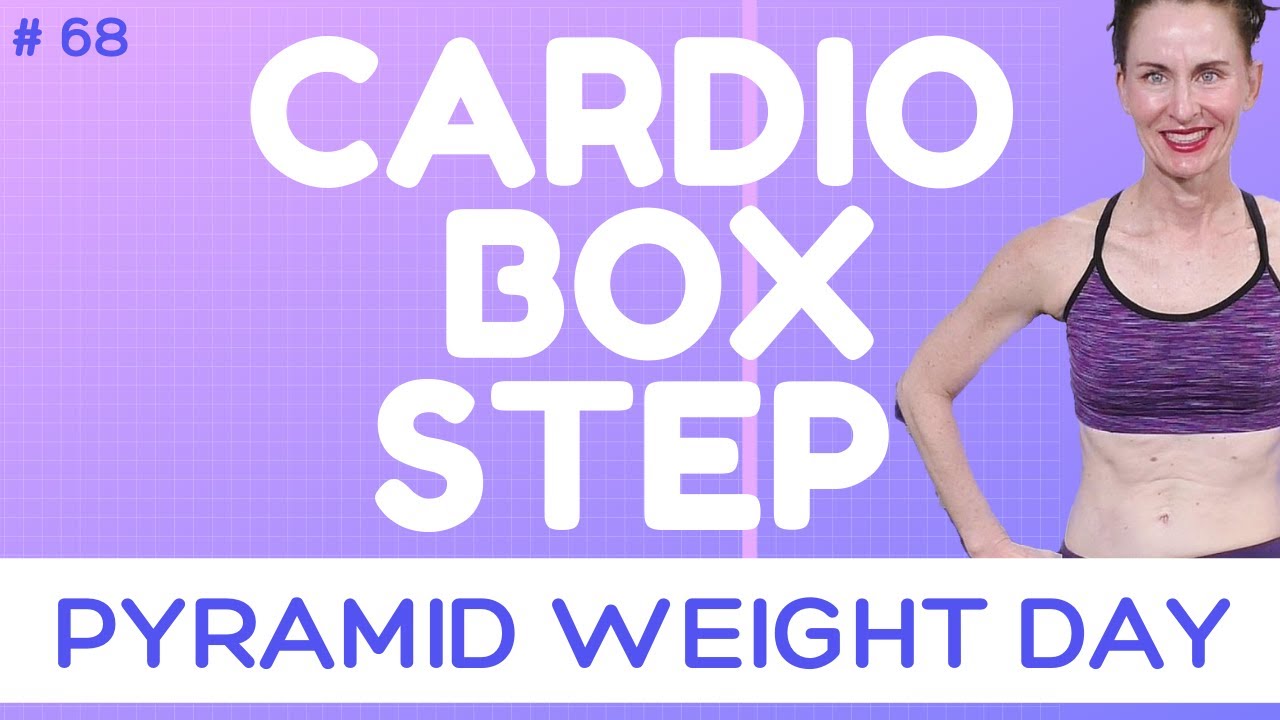 LIVE # 68 | CARDIO BOX STEP & PYRAMID WEIGHT TRAINING | GROUP FITNESS ...