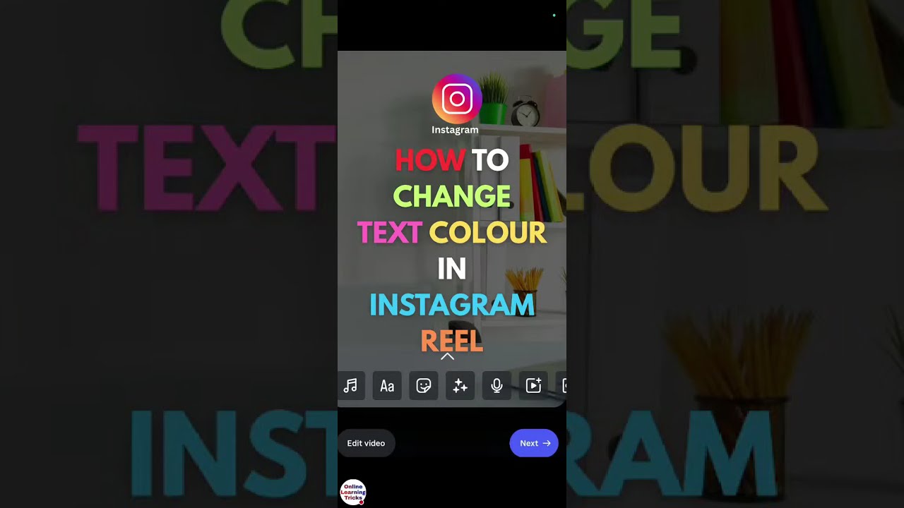Instagram Reel पर TEXT का COLOR कैसे बदलें🎨 Step-by-Step|How to Change text color in Instagram story