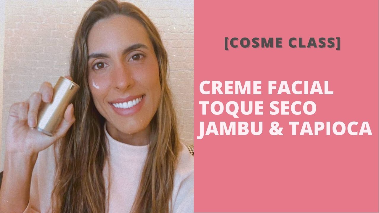 Como fazer um creme facial toque seco [formulação de cosmético natural]