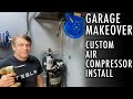 GARAGE CUSTOM DETAIL AIR COMPRESSOR INSTALLATION. COXREELS EZCOIL