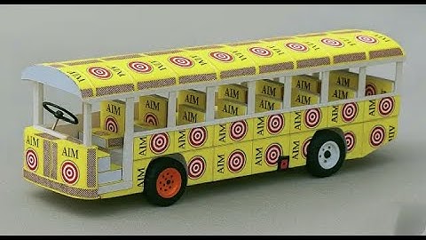 How to make Matchbox Toy Bus with DC Motor | DIY Miniature Bus | Awesome Homemade Toys |