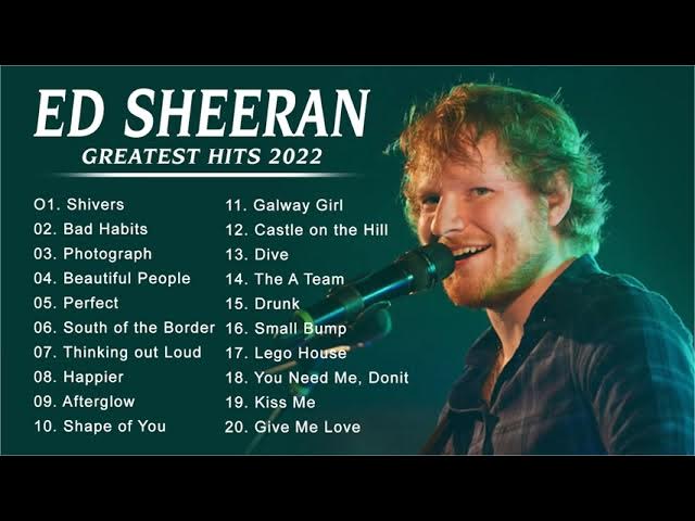 Ed Sheeran Greatest Hits Full Album 2022- Ed Sheeran Best Songs Playlist 2022