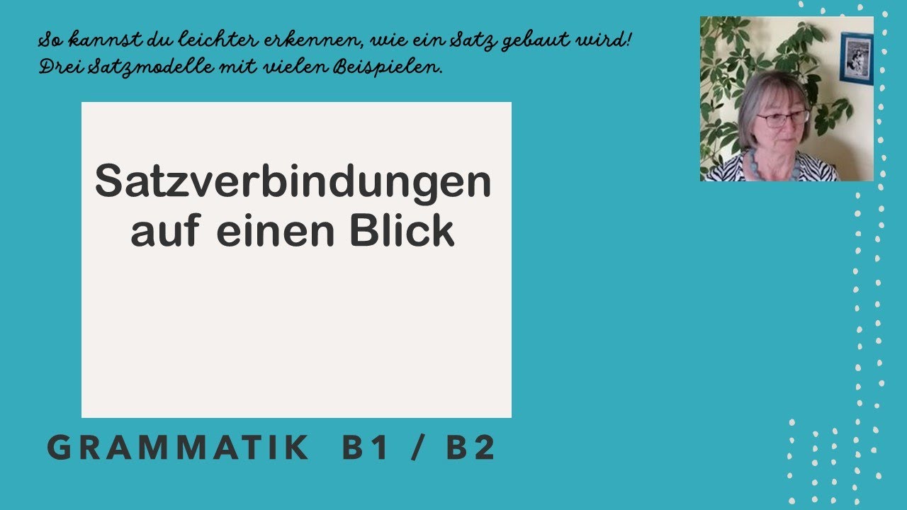 Satzverbindungen, Grammatik B1/B2, ربط الجمل أو أجزاء الجمل