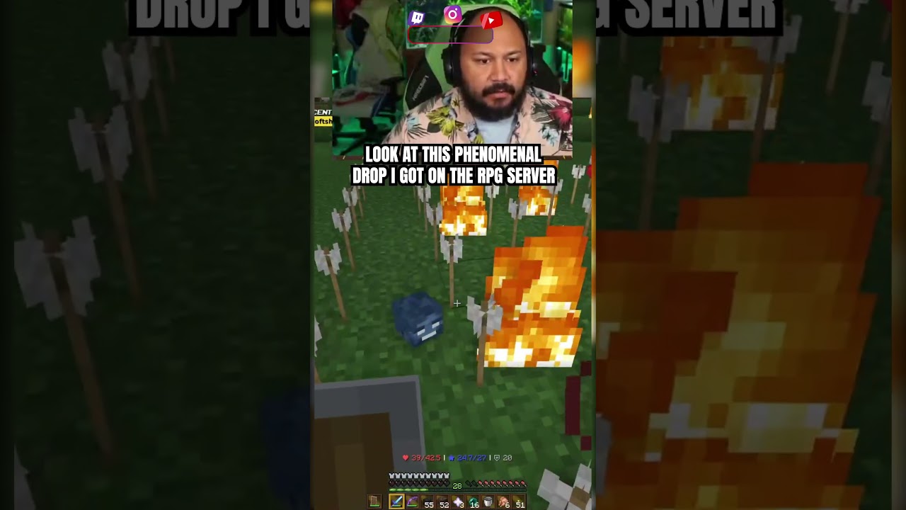 We got a REALLY REALLY rare drop. #clips #shorts #reels #minecraft #minecraftmemes