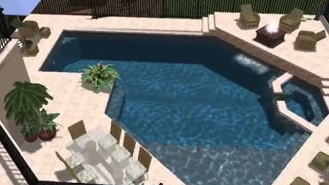 Sea Maiden Pools - Luxury Outdoor Living Renovation 3D Animation 13312 - Windermere, Florida