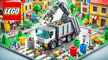 LEGO Garbage Truck with Working Lift Arm 🗑️ Lego Auto Tech