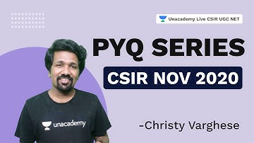 PYQ SERIES | CSIR NOV 2020 | General Aptitude| CSIR 2021| Christy Varghese | Unacademy Live CSIR
