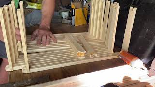 Express assembly of 10 honey bee frames without a jig