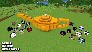 SURVIVAL GENIE LAMP HOUSE WITH 100 NEXTBOTS in Minecraft - Gameplay - Coffin Meme